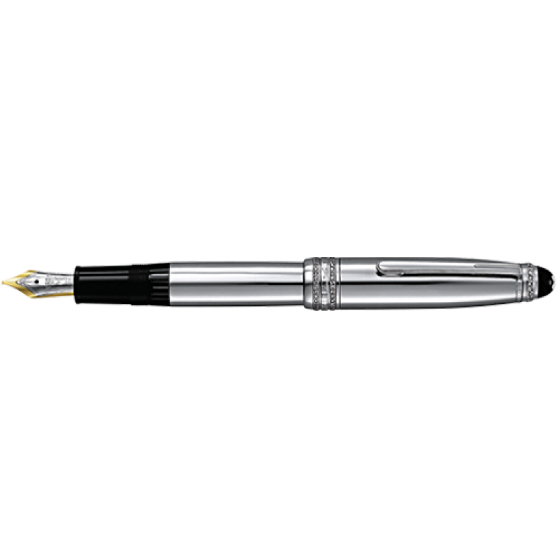 Montblanc Meisterstuck Solitaire Royal Steel Fountain Pen